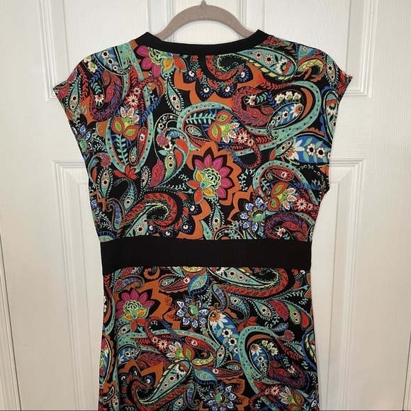 SHELLEY Klassen Paisley Colourful Printed Mini Dress Large - Picture 7 of 7